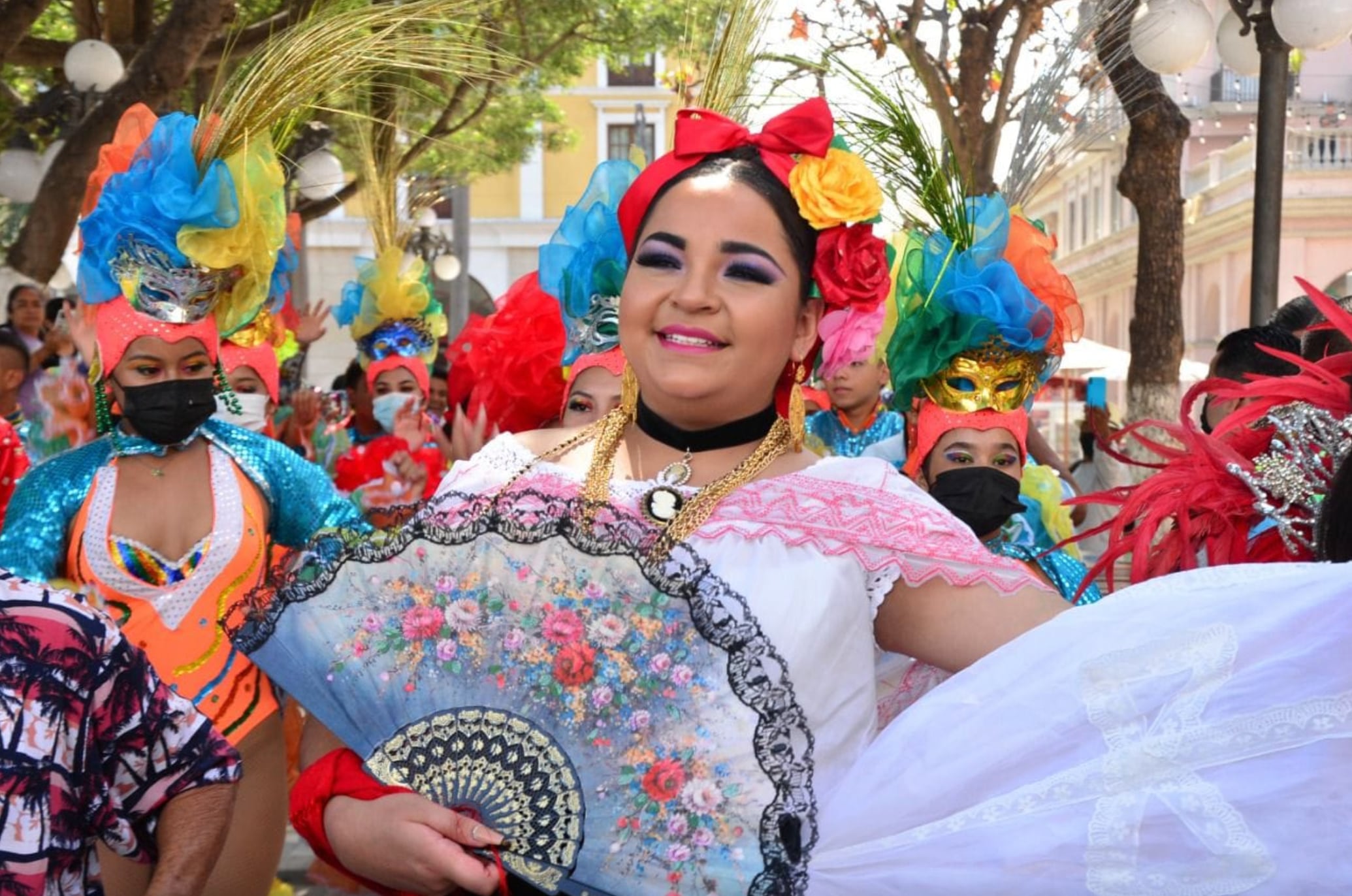 Hannia Tuncheu, candidata a reina del Carnaval de Veracruz 2022