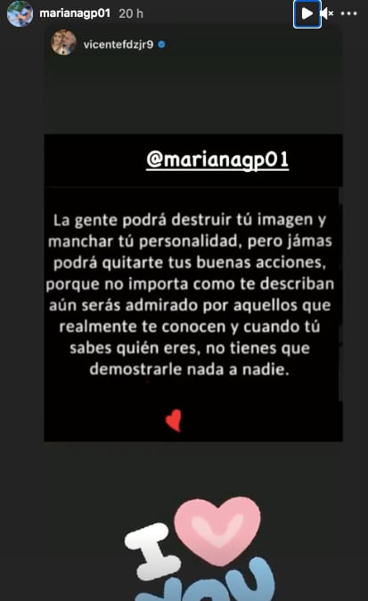 Vicente Fernández Jr. manda mensaje a su novia