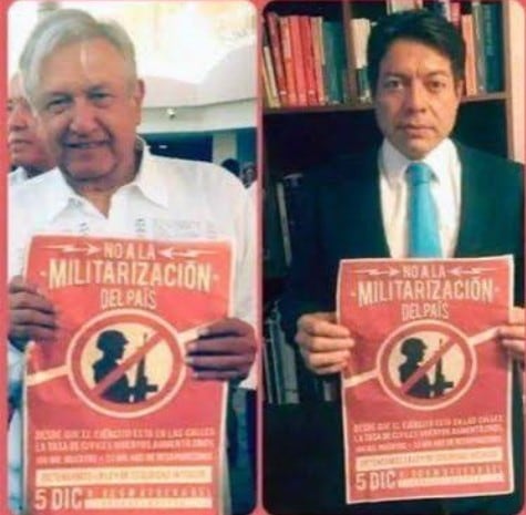 AMLO contra la militarización