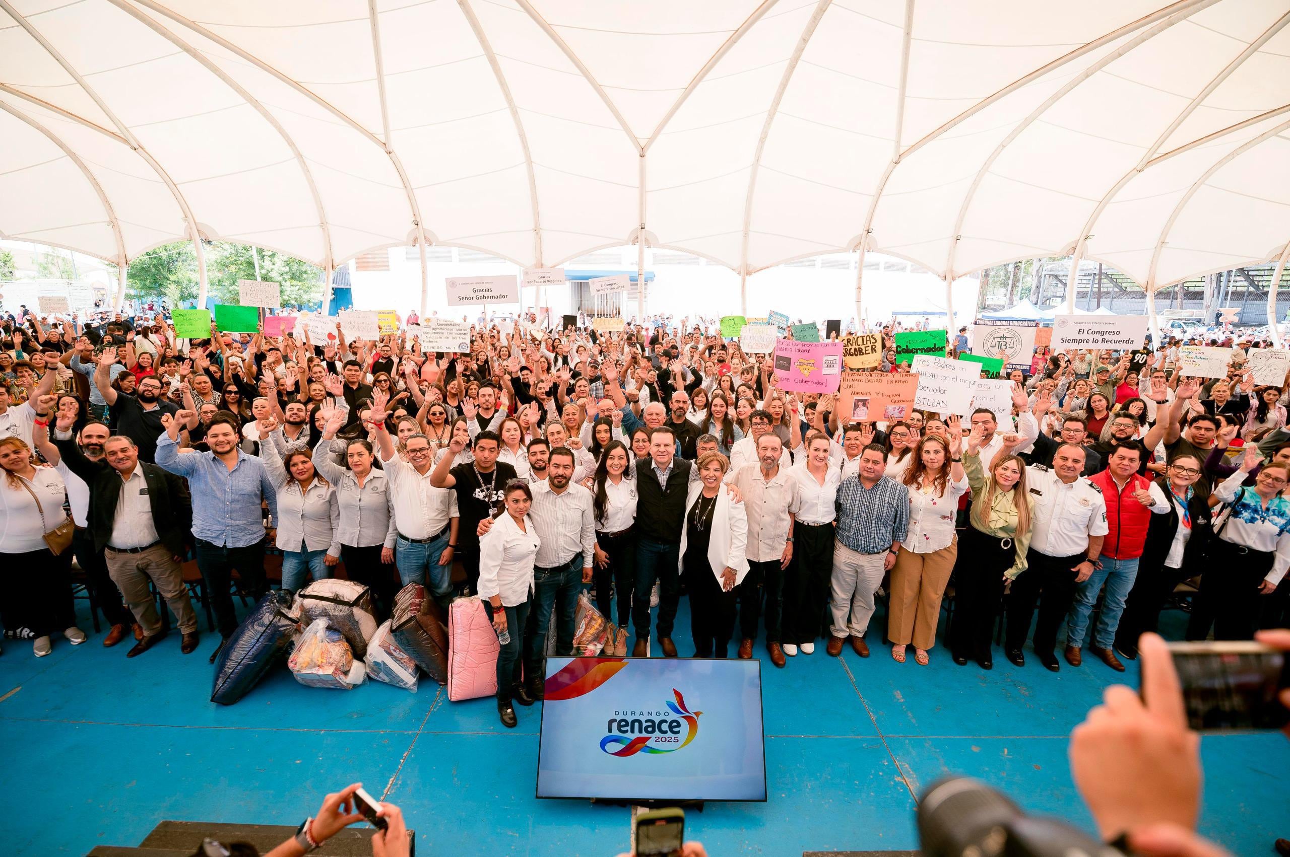 Esteban Villegas refrenda estabilidad laboral a trabajadores sindicalizados