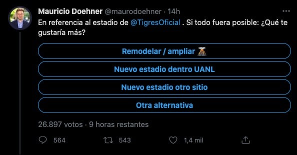 Consulta Estadio Tigres