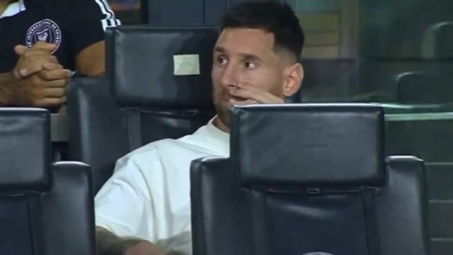 Reacción de Lionel Messi al Inter de Miami vs Rayados de Monterrey