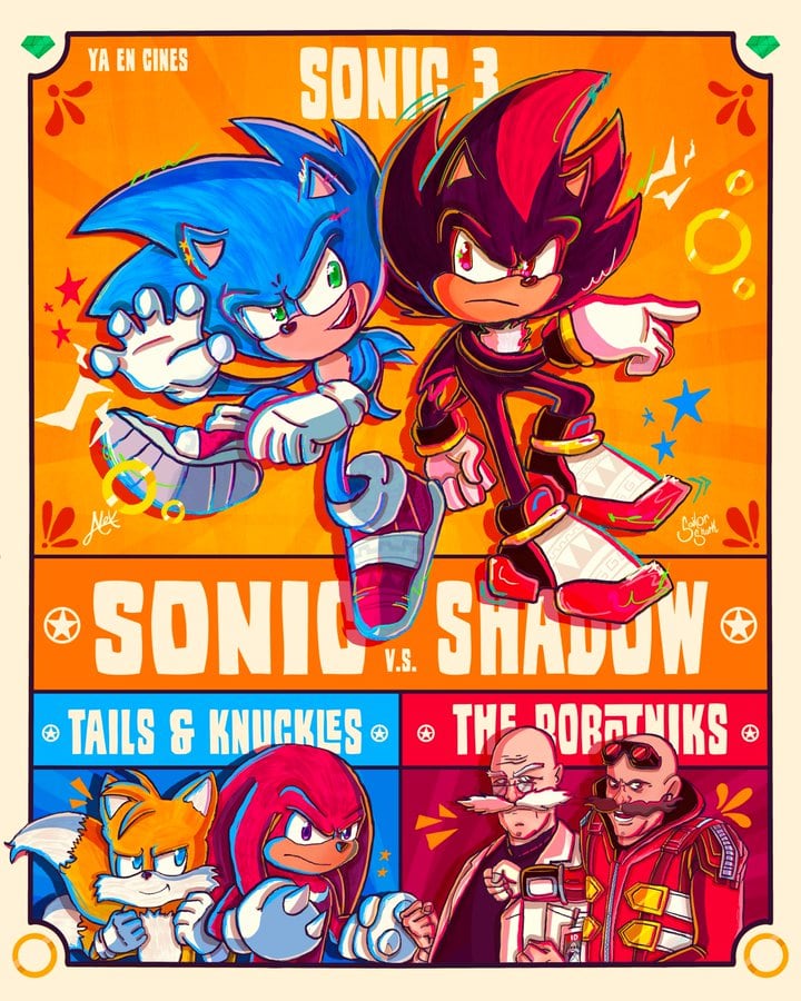 Póster Sonic 3 Cinépolis