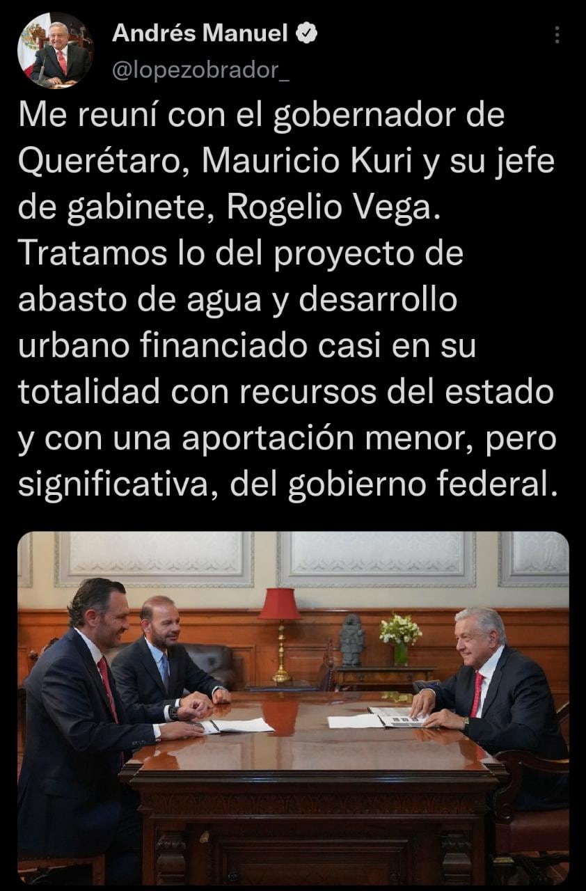 Mauricio Kuri y AMLO