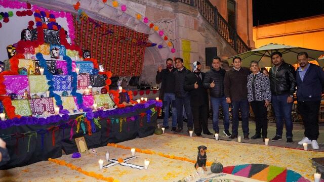 El Perro Aguayo tiene su altar por el Día de Muertos en Zacatecas