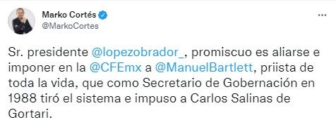Marko Cortés responde a AMLO