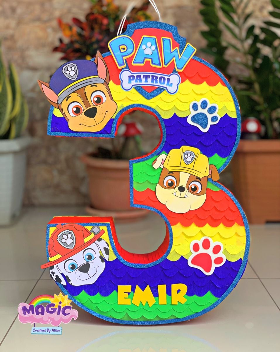 5 piñatas de Paw Patrol para niño inspiradas en los cachorros