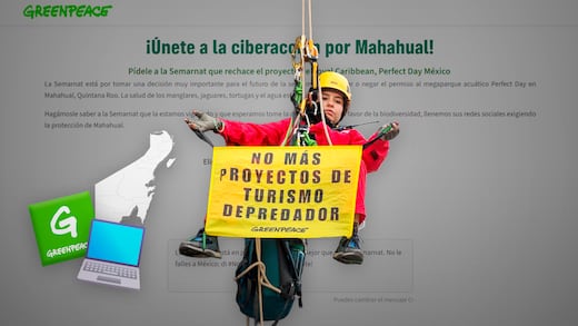 Greenpeace lanza ciberacción por proyecto turístico en Mahahual