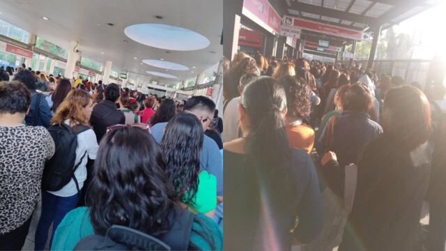 Largas fias en el Metrobús CDMX