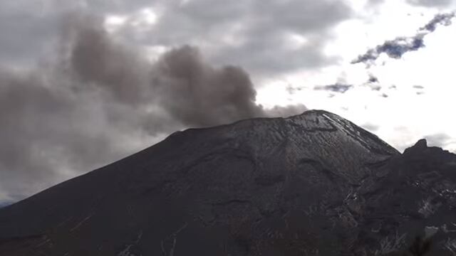 Volcán Popocatépetl el 2 de enero