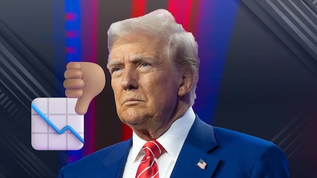 Aprobación de Donald Trump cae a su punto más bajo
