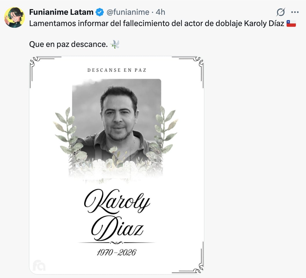 Muere el actor de doblaje chileno Karoly Díaz, voz del gato con sombrero y Husk de Hazbin Hotel