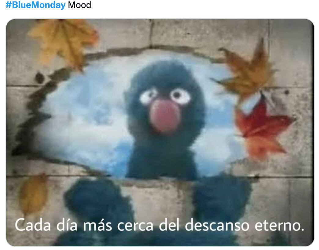 Memes sobre el 'Blue Monday'