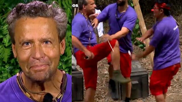 Alfredo Adame se va a las patadas con Oskarín