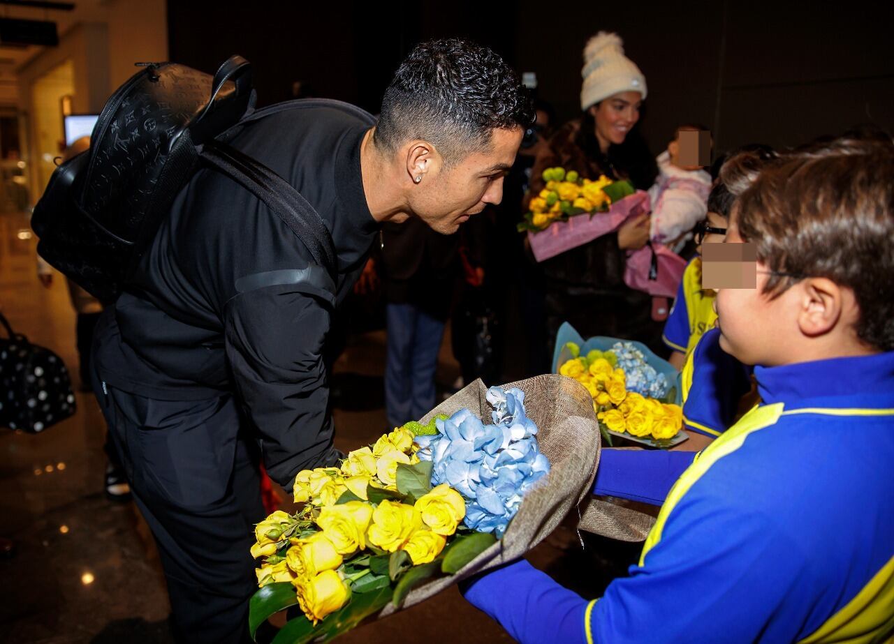 Cristiano Ronaldo llegó a Arabia Saudita para jugar con el Al-Nassr.