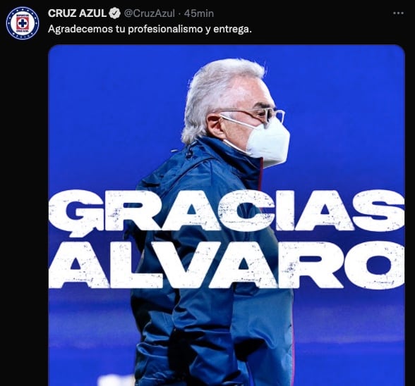 Álvaro Dávila salió de Cruz Azul