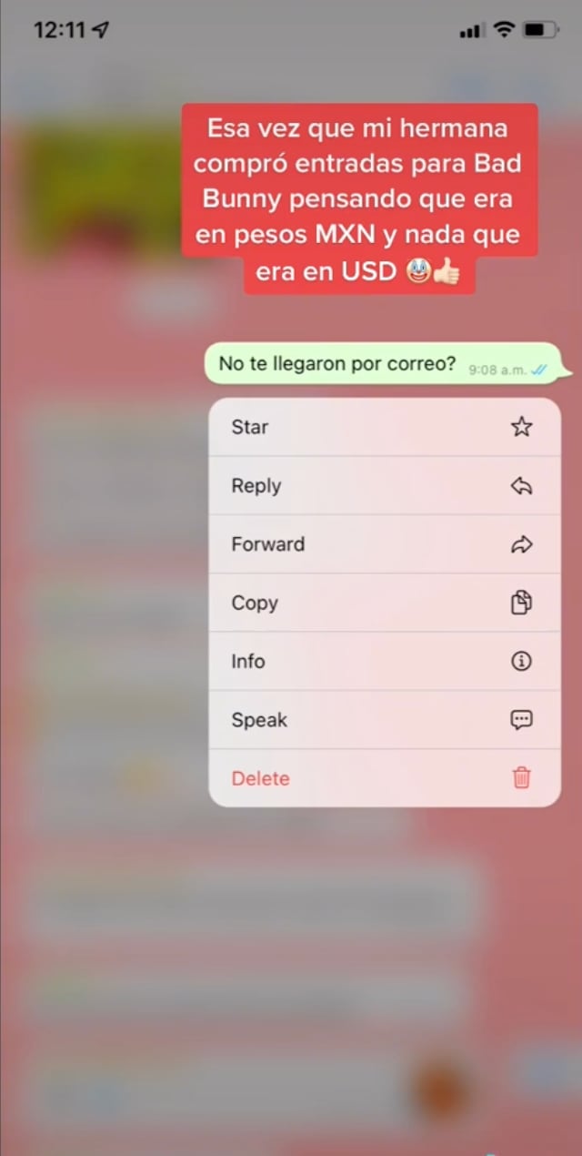 Conversación entre las hermanas que compraron los boletos