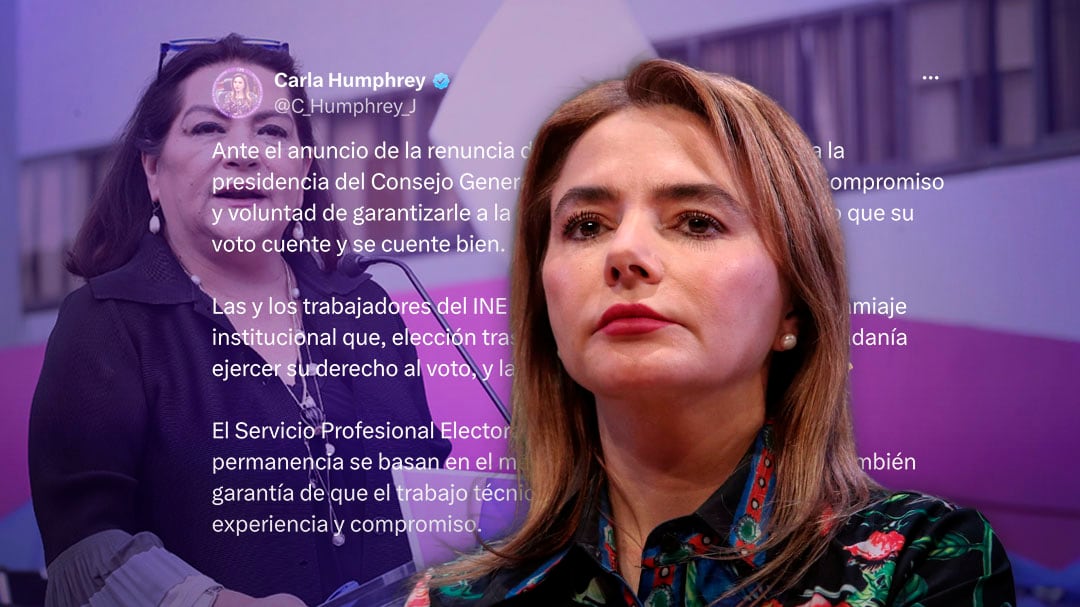 “El INE seguirá cumpliendo con la ciudadanía”: Carla Humphrey ante salida de Taddei