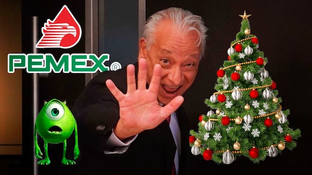 Víctor Rodríguez Padilla, director de Pemex pide gritos para encender árbol de navidad