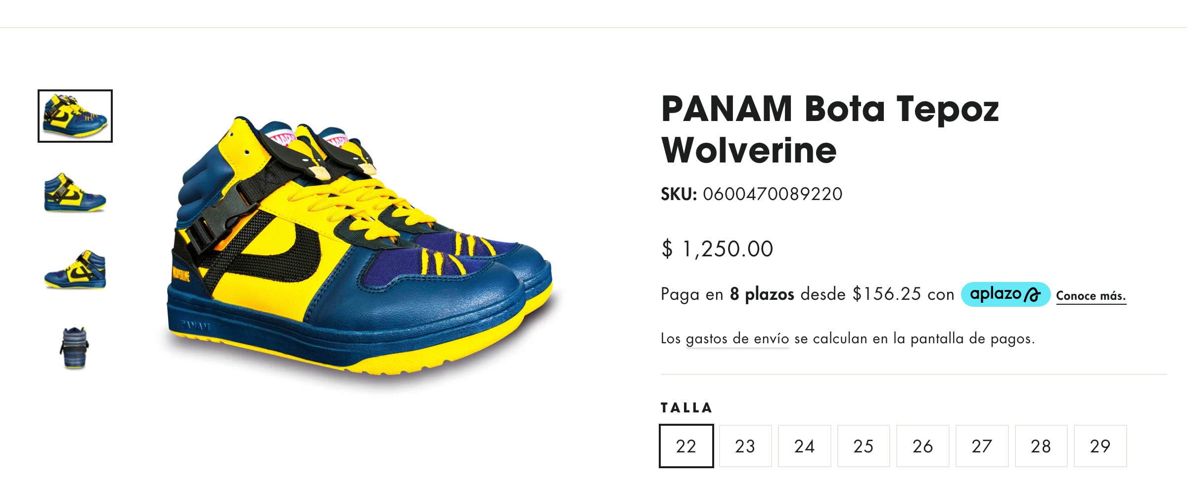La colección de Tenis Panam de Deadpool y Wolverine