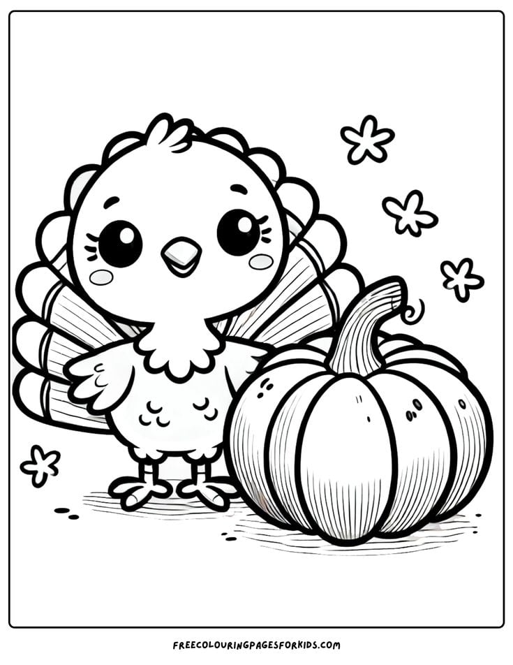 Dibujos de Día de Acción de Gracias para colorear: 10 plantillas bonitas del Thanksgiving Day