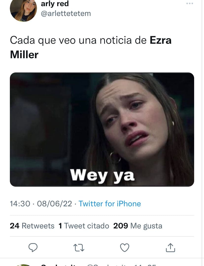 Ezrra Miller, tuit