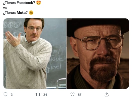 Memes por cambio nombre de Facebook a Meta