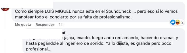 Fans de Luis Miguel le recuerdan sus errores pasados al no hacer prueba de sonido.