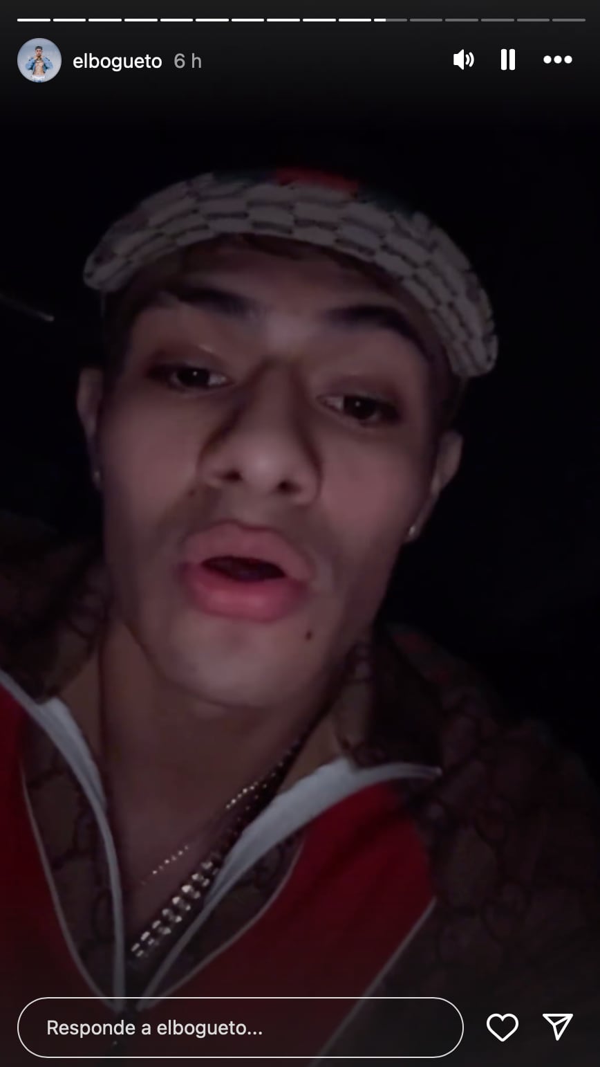 El Bogueto golpea a un hombre que agredió a su novia Ximena