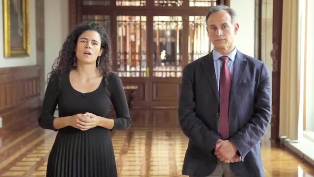 Luisa María Alcalde y Hugo López-Gatell