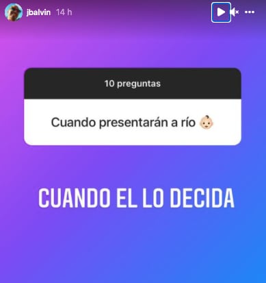 J Balvin revela cuándo conoceremos a su hijo Río