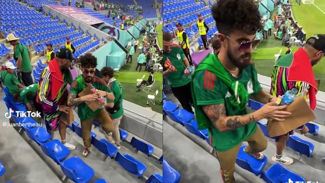 Mexicanos quieren limpiar estadio en Qatar