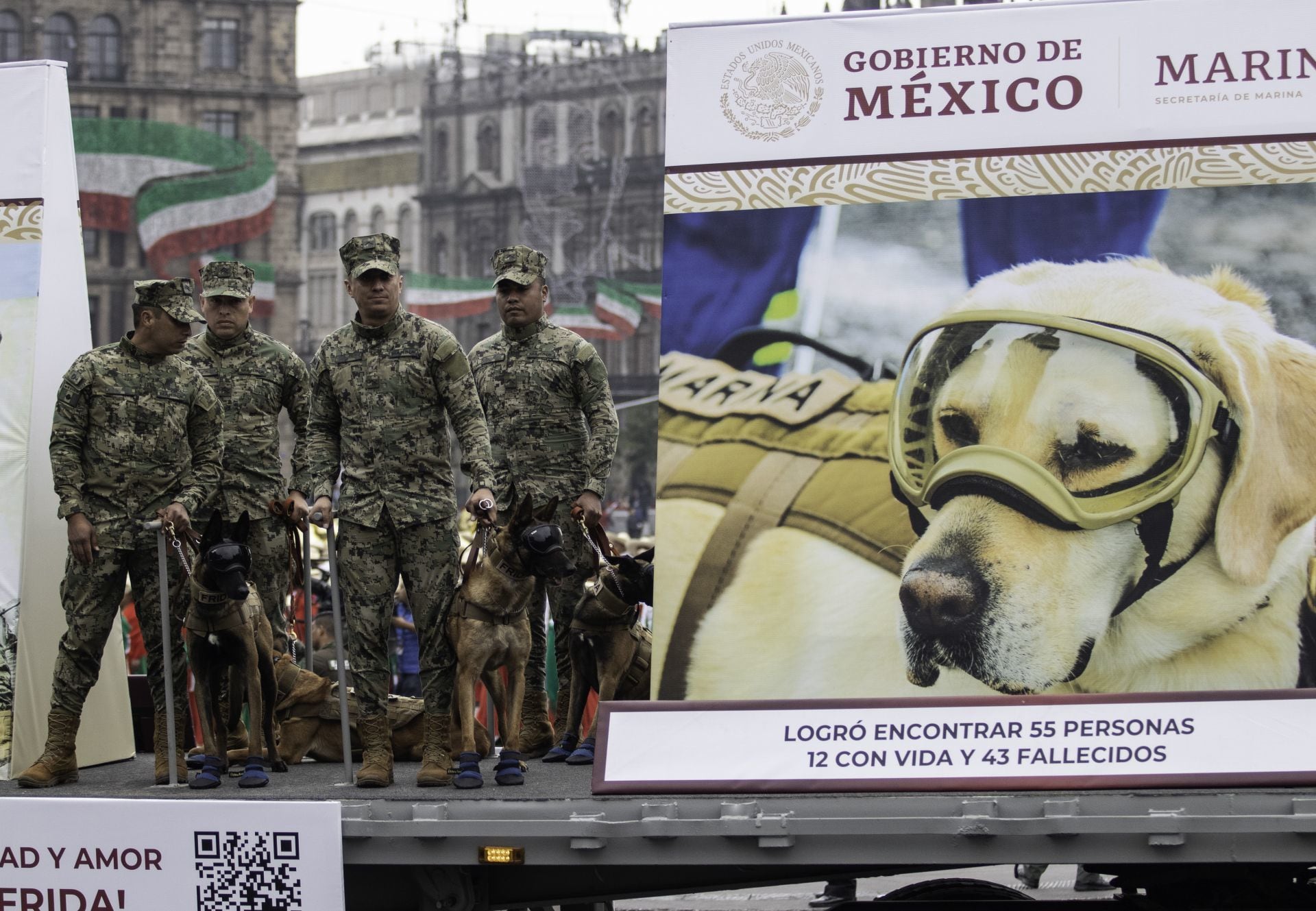 Desfile del 20 de noviembre, tributo a la perrita Frida