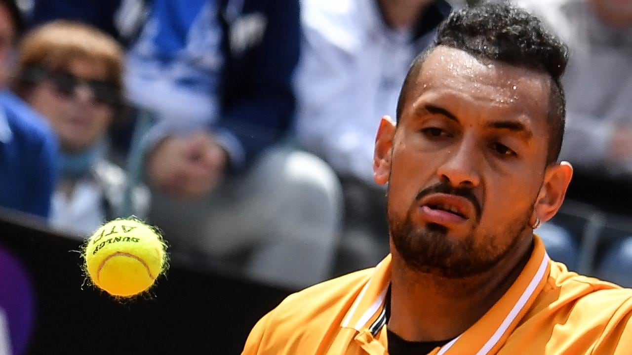 Kyrgios volvió a hacer de las suyas en Roma