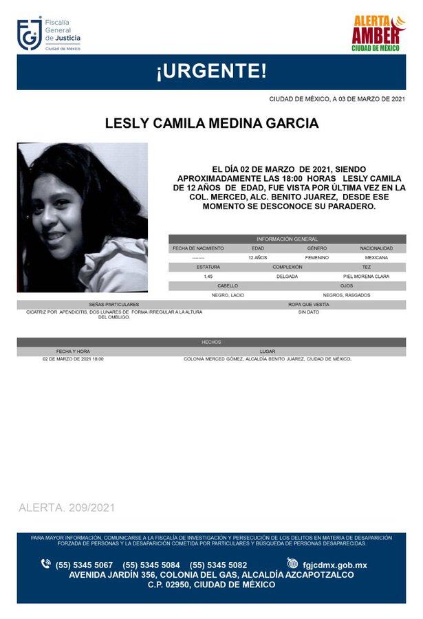 Ficha de búsqueda de Lesly