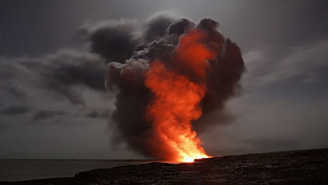 Erupción de volcán