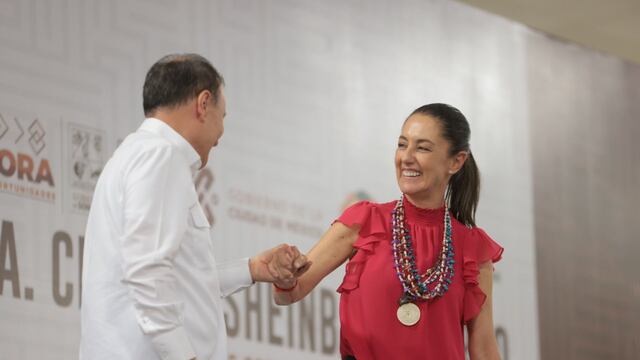 Claudia Sheinbaum candidata a la presidencia de la republica por Morena-PVEM-PT y Alfonso Durazo gobernador de Sonora