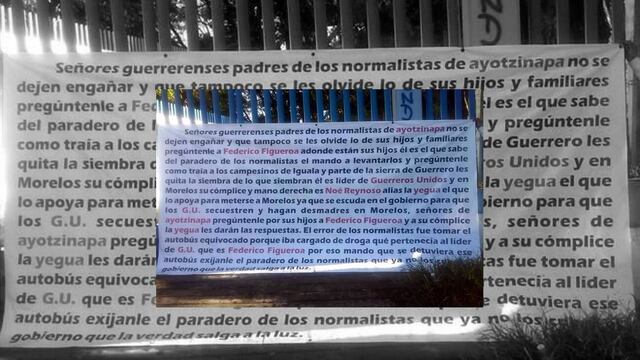 Hermano de Joan Sebastian conoce el paradero de los 43 normalistas, acusan en narcomantas