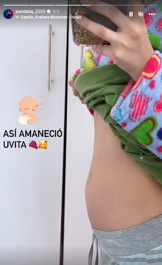 Paola Dalay presume con tierna fotografía su ‘baby bump’ a cuatro meses de embarazo
