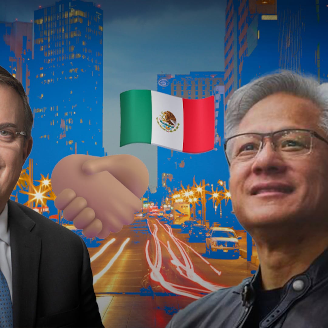Marcelo Ebrard invita a México a Jensen Huang, CEO de NVIDIA