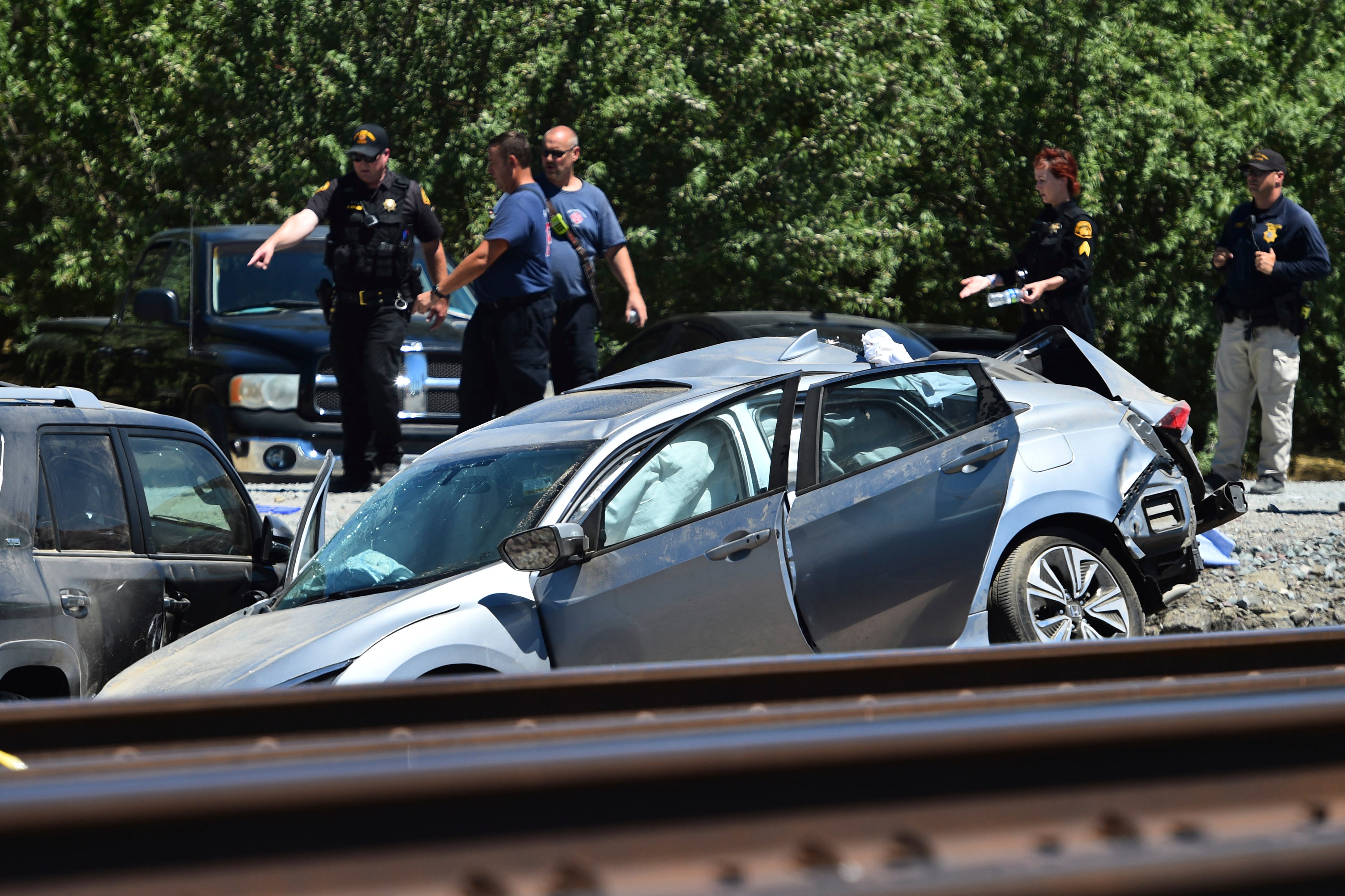 Choque tren de Amtrak en California