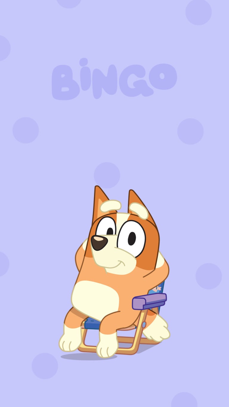 Fondo de pantalla de Bingo, hermana de Bluey