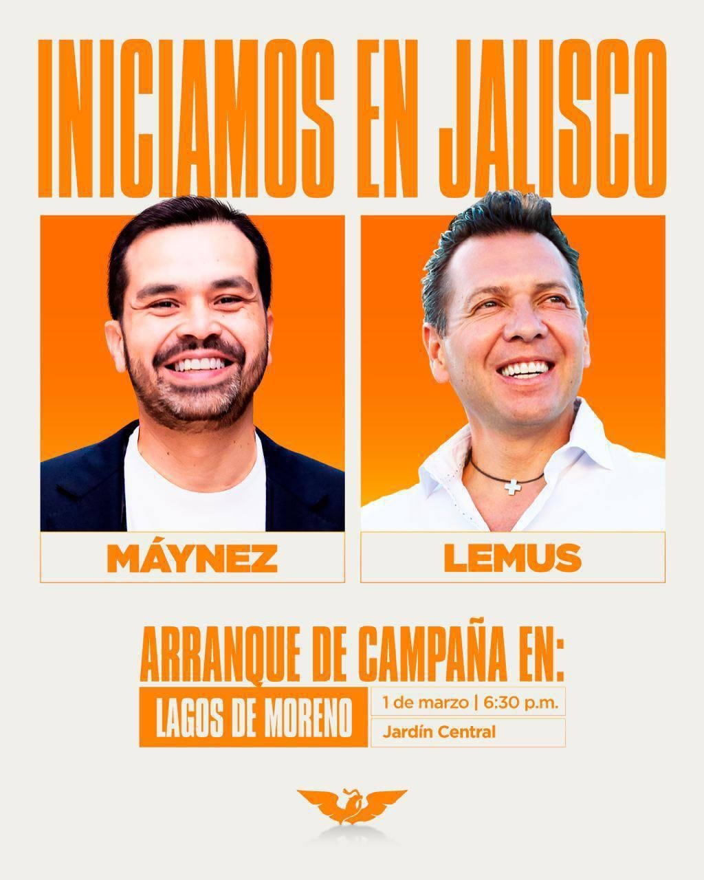 Jorge Álvarez Máynez arranca campaña con Pablo Lemus