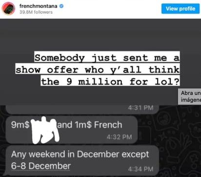 French Montana reveló que Taylor Swift habría sido buscada para un concierto privado en Emiratos Árabes Unidos