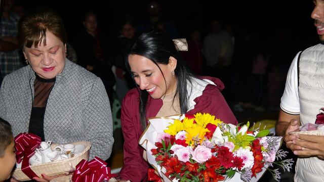 Michelle Núñez entrega segunda etapa del camino a San Simón, El Alto, en Valle de Bravo