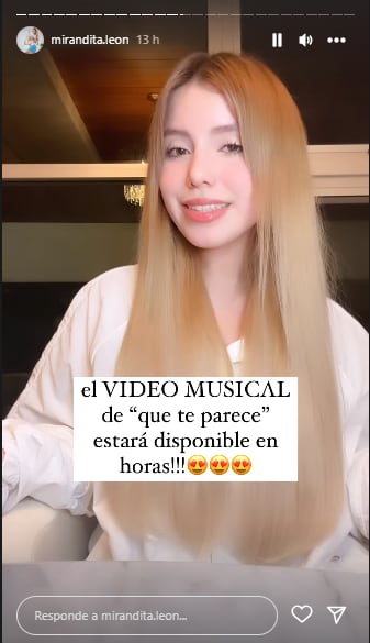 Miranda León, hija de Sol León, promete video musical para su nueva canción.