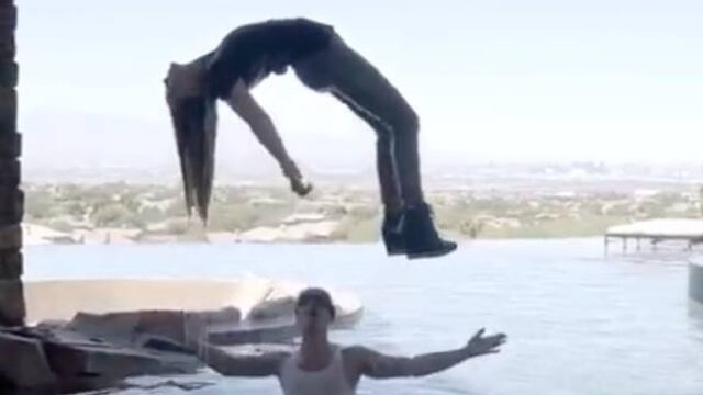 Belinda y el ilusionista Criss Angel