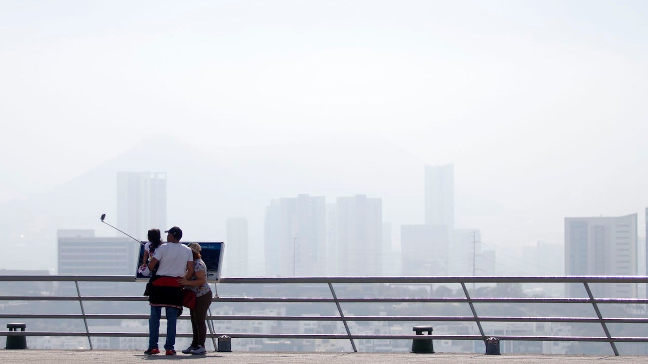 Aspecto de la contaminación en Monterrey el pasado 7 de enero.