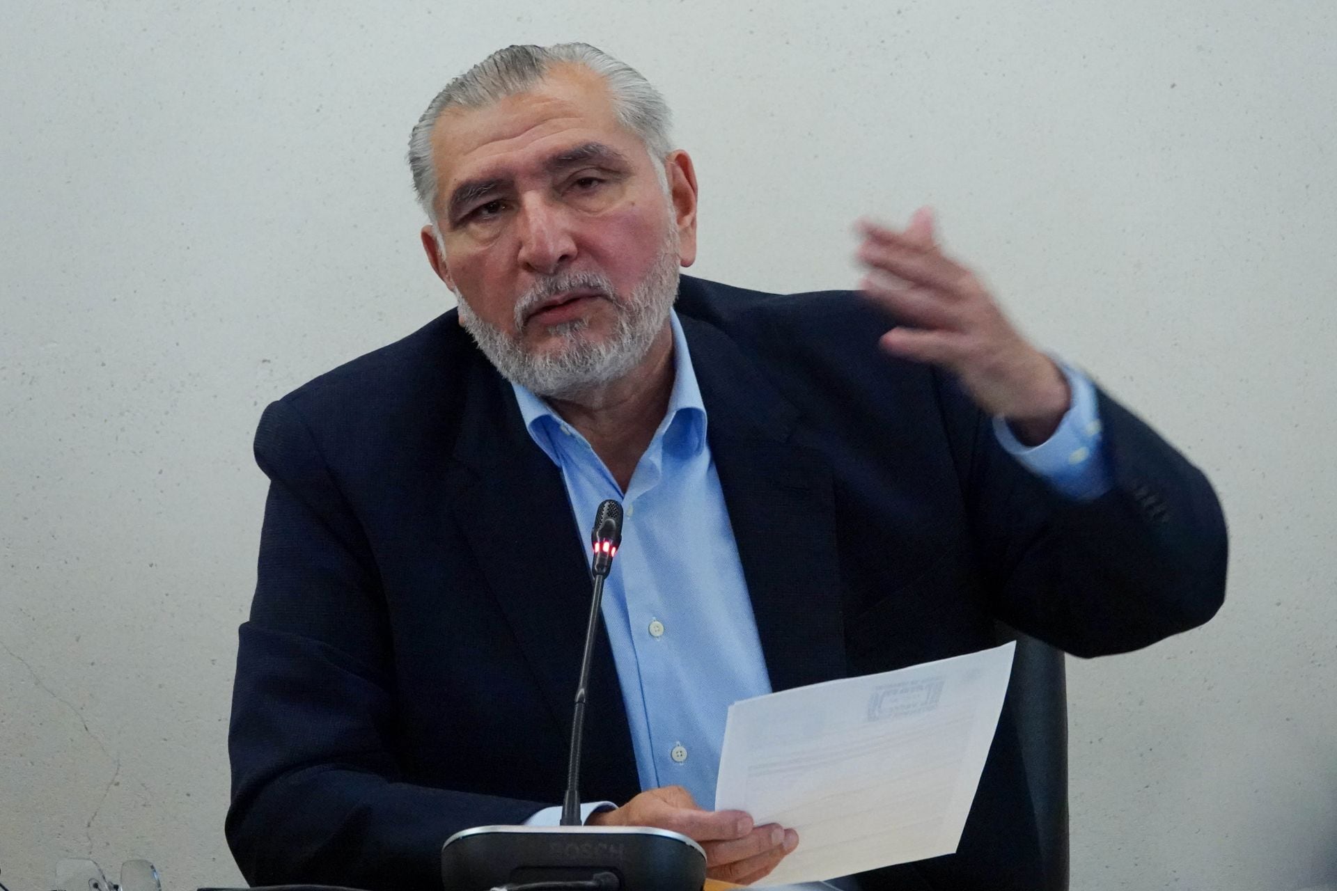 Adán Augusto López Hernández, presidente de la Junta de Coordinación Política del Senado.