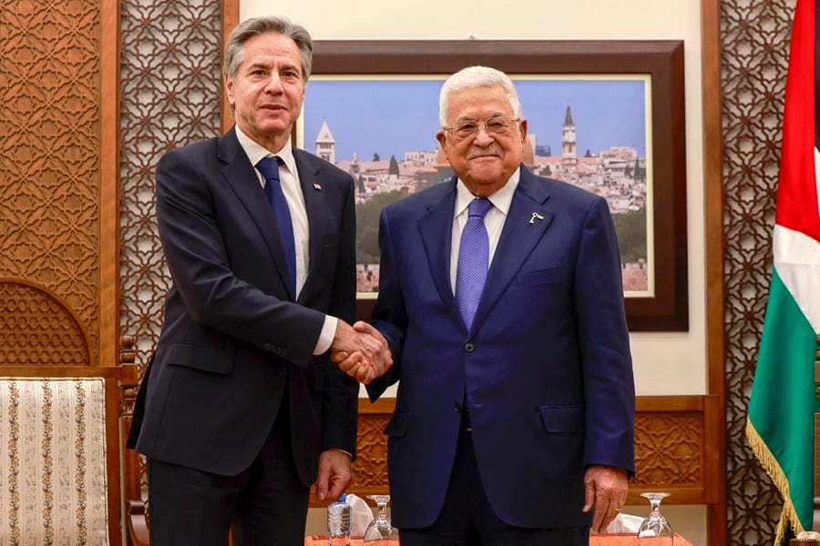 Antony Blinken y Mamhud Abás